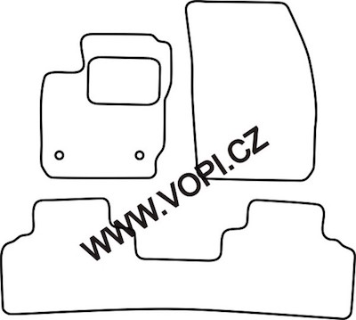 Autokoberce Ford Tourneo Courier 06/2014 - Royalfit (1482)